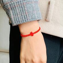 Handmade Turquoise Cross Bracelet For Men, Adjustable Braided Rope Bracelet - Bracelet - View 4