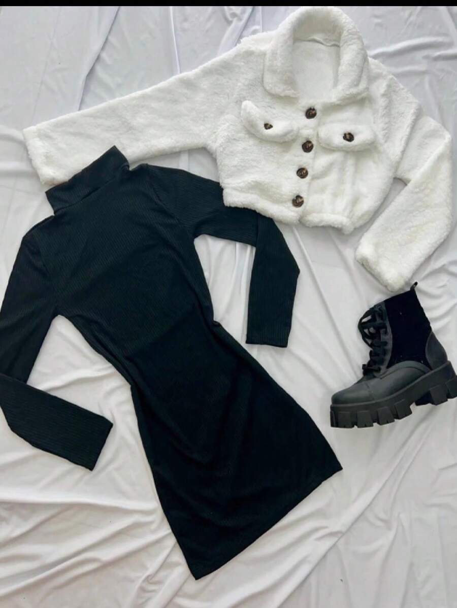 Women Two-Piece Outfits - 黑色 - 查看 1