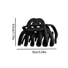 1入組強力南瓜形髮夾，簡單時尚，適用於厚髮量和大卷髮，高端髮夾，適用於髻和髮髻造型 - 咖色 - 查看 2