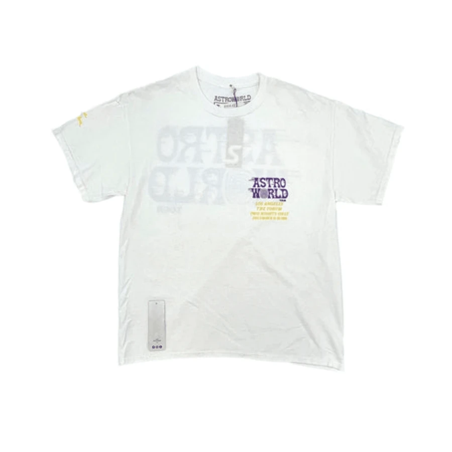 Travis Scott Astroworld LA Exclusive White Tee (93665-125) Men's Size XL-3XL - Multicolor - View 1