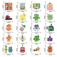 52入組數字啟蒙卡通塗鴉貼紙，可愛有趣的美學標籤，適用於樂器配件吉他剪貼簿自粘信封，是送禮、青少年派對、獎勵和鼓舞的理想選擇 - 黑色 - 查看 4