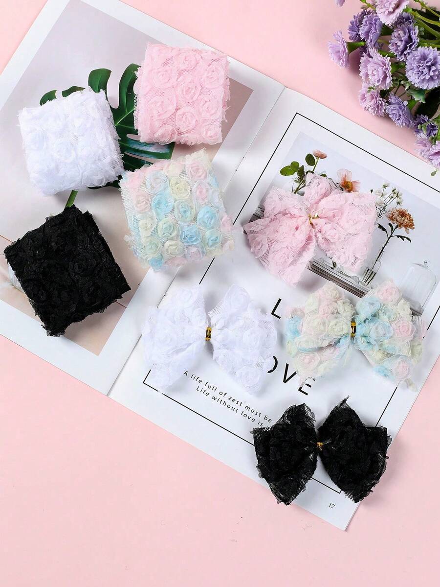 1 Sân Hoa Ren Ruy Băng Viền Thêu Ruy Băng Ren Viền Ren Hoa Viền Cho Thủ Công May Trang Trí Váy, Cho DIY, Đám Cưới Cô Dâu, May Vá, Trang Trí, Trang Trí Quần Áo - Nhiều màu - Xem 1