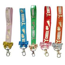 5pcs Cheerleader Keychain With Bowknot & Ribbon, Cheerleading Gift - Multicolor - View 28