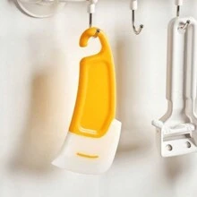 1pc Camping & Picnic Silicone Scraper, Pot Bottom Cleaner And Kitchen Multipurpose Scraper For Oil Stain - Yellow - View 5