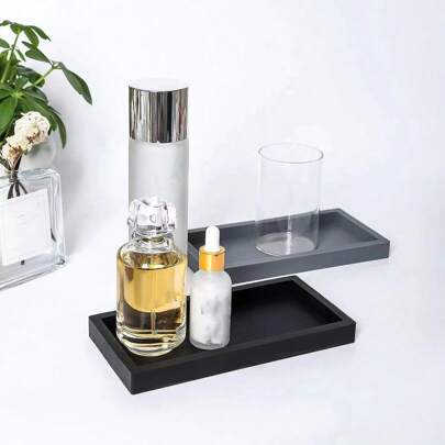 1 Stück Mehrzweck-Silikonablage für Badezimmer und Schminktisch - zum Organisieren von Seife, Shampoo, Parfüm, Schmuck und mehr für den Schulanfang