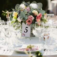 10 piezas Hojas de eucalipto falsas, tallos a granel de hojas de eucalipto artificial de dólar plateado en verde grisáceo para arreglos florales, decoración de bodas, Día de San Valentín, regalos - Verde - Ver 3