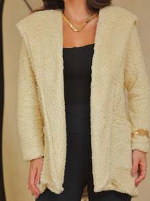 Women Winter Coats - Champagne - View 3