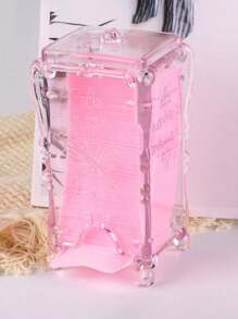 1个透明塑料收纳盒，带竹盖，可用于收纳化妆品和化妆棉，多功能桌面整理盒，多种尺寸可选，也可作首饰盒、化妆包、化妆刷收纳盒、香水收纳盒、化妆包使用，是送给女性的理想礼物，也是圣诞礼物的绝佳选择。 - 無色 - 查看 8