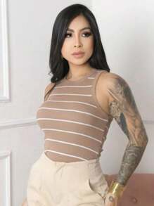 Women Tank Tops & Camis - Beige - View 1