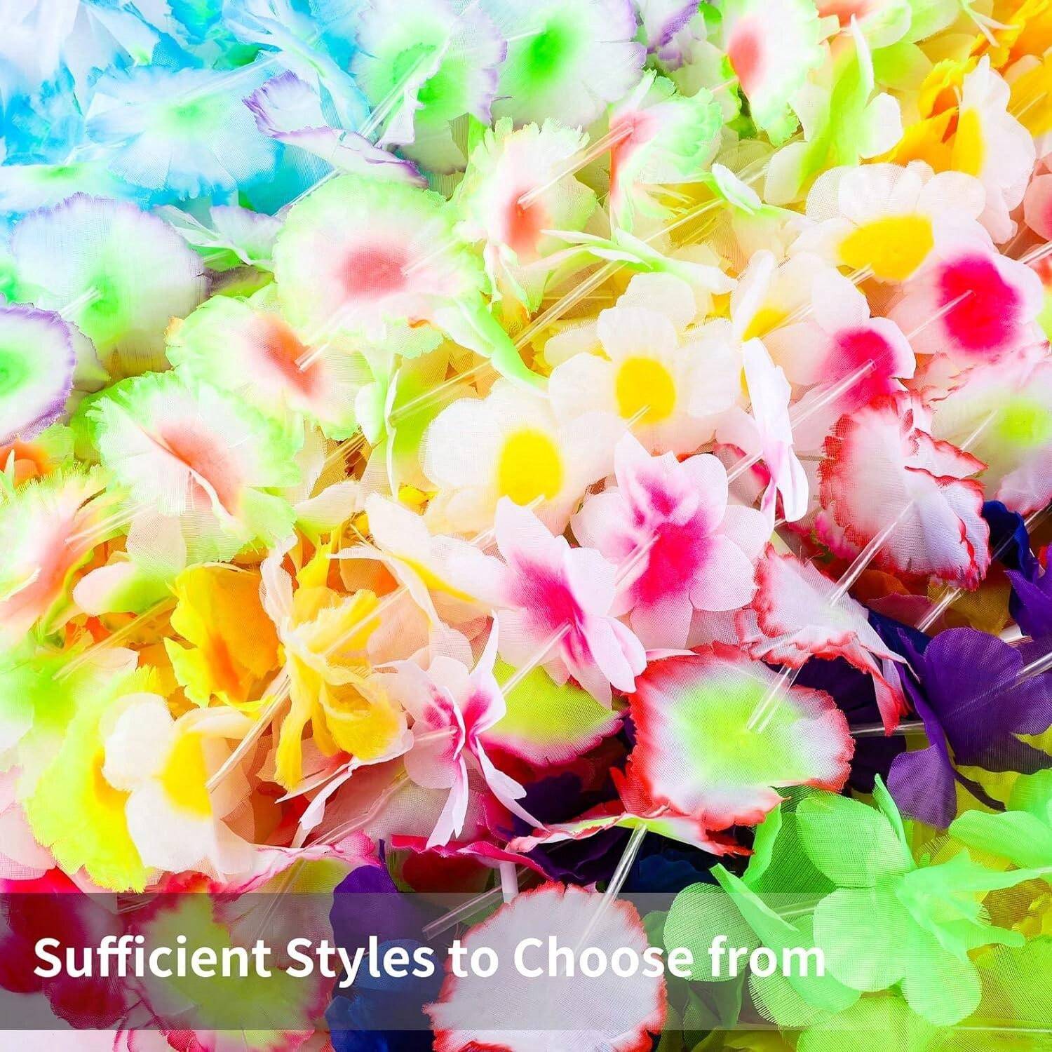 50-pieces-hawaiian-leis-flower-for-luau-theme-party-decorations-bulk