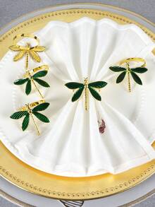 Animal Series Napkins Rings 2/4piece Set Metal Napkin Rings Buckles Dinner Table Decor Napkin Holder For Table Setting Napkin Ring For Wedding,Camping, Festival,Party - Multicolor - View 6