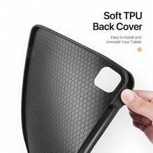 DUX DUCIS 1pc DUCIS Trifold Tablet Case Compatible With Galaxy Tab, IPad, XM Pad, Redmi Pad, Tab, Pixel Tablet, Nokia T21, OnePlus Pad/OPPO Pad 2, Realme Pad, Realme Pad 2 11.5, With Stylus Pen Holder & Auto Sleep Wake, Dirt-Resistant Shockproof, Anti-Fingerprint, Magnetic Closure, Anti-Scratch, Trifold Stand