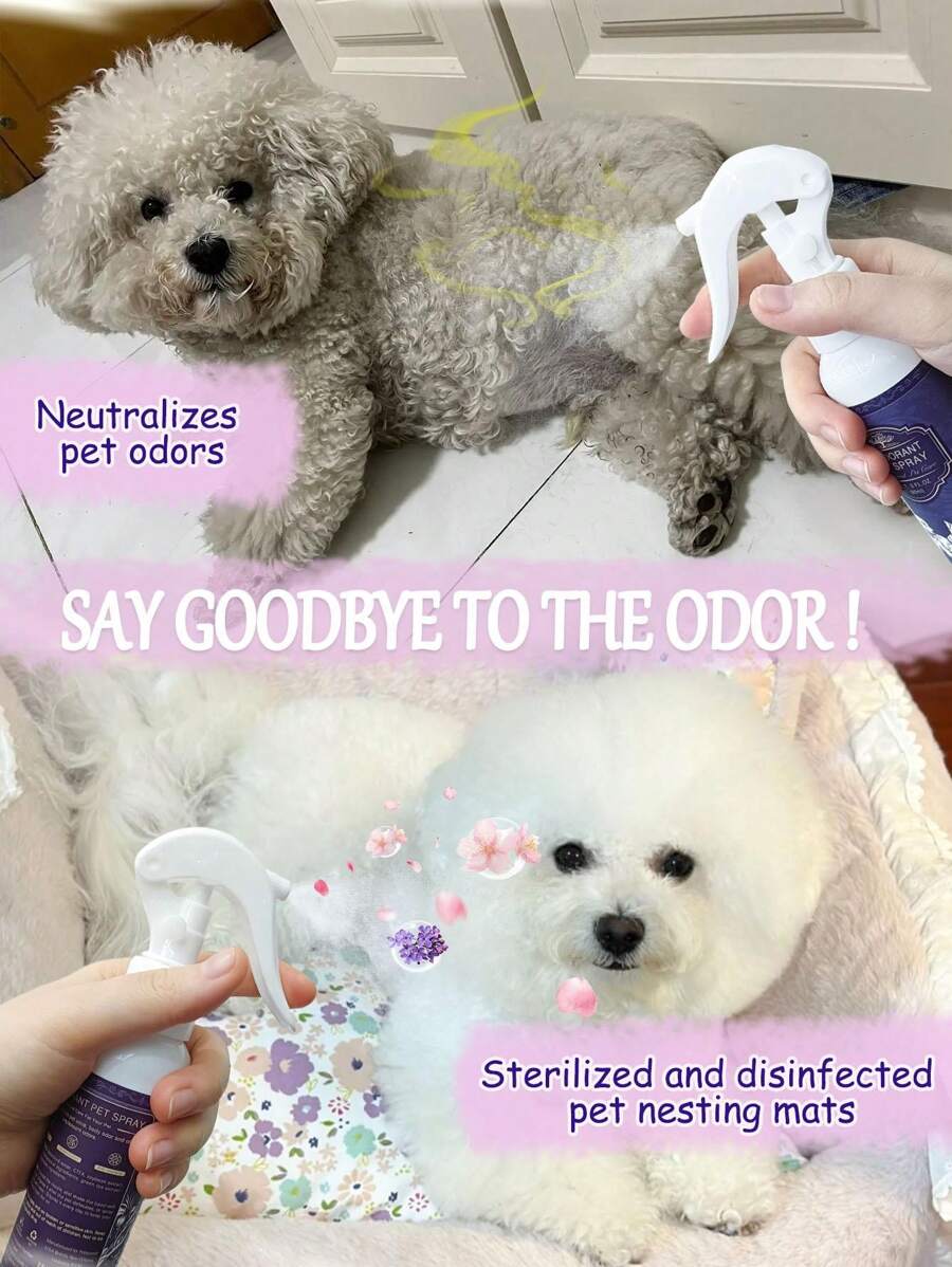 petstoral Sakura Lavender Dog Deodorizing Spray Lightly Scented Dog