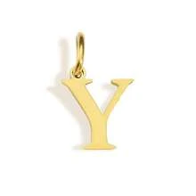 1pc Simple Fashion Golden 26 Alphabet Letters Pendant, DIY Bracelet/Necklace Pendant, Creative DIY Jewelry Making Accessories