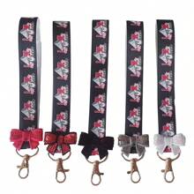 5pcs Cheerleader Keychain With Bowknot & Ribbon, Cheerleading Gift - Multicolor - View 24