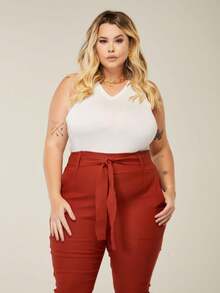 Women Pants - Đỏ - Xem 5