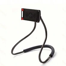 360° Rotatable Neck Phone Holder - Flexible Adjustable, Hands-Free, Fits All Phones - Black - View 4