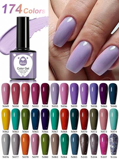 XEIJAYI 1 pieza Esmalte de uñas en gel de 7.3 ml, serie popular de colores de verano vibrantes para todas las estaciones, gel de uñas semi-permanente resistente a UV/LED para manicura y arte de uñas DIY