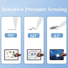 Replacement Stylus Tips Compatible With Apple Stylus Pen 1st & 2nd Generation IPad Capacitive Pen Tips Replacement Resistant Metal Pencil Tip Compatible With Apple Pencil 1st/2nd Gen - White - View 4