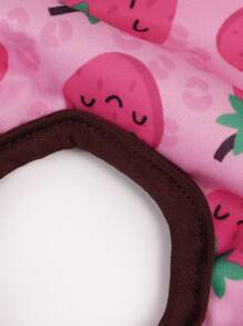 1pc Cute Strawberry Print Pet Female Dog Physiological Pants Leak-Proof Safety Pants Dog Menstrual Pants Cute Menstrual Diapers Pet Sanitary Pants