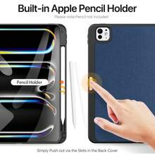 DUX DUCIS 1pc DUCIS Trifold Tablet Case Compatible With Galaxy Tab, IPad, XM Pad, Redmi Pad, Tab, Pixel Tablet, Nokia T21, OnePlus Pad/OPPO Pad 2, Realme Pad, Realme Pad 2 11.5, With Stylus Pen Holder & Auto Sleep Wake, Dirt-Resistant Shockproof, Anti-Fingerprint, Magnetic Closure, Anti-Scratch, Trifold Stand