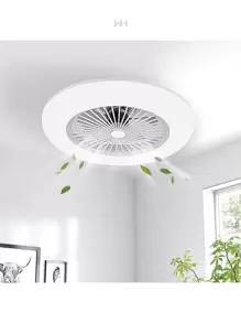 Ventilador de Techo, Foco, Electrodomésticos, Ventilación, Iluminación, Mejoras del Hogar, Innovador - Blanco - Ver 3