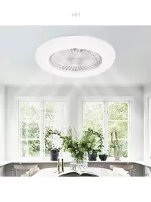 Ventilador de Techo, Foco, Electrodomésticos, Ventilación, Iluminación, Mejoras del Hogar, Innovador - Blanco - Ver 4