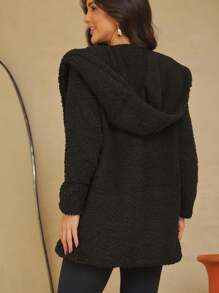 Women Winter Coats - Black - View 3