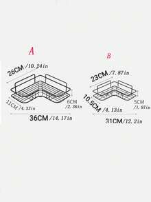 1 件，厨房浴室三角收纳架厨房角落调味油瓶三角收纳篮、收纳、厨房收纳架、厨房用品、房间装饰、家居装饰。 - 黑色 - 查看 2