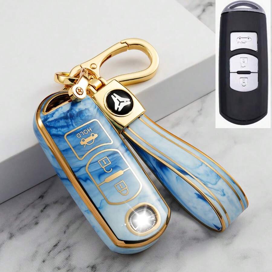 Convient pour l'étui de clé de voiture avec ensemble de porte-clés