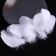 100pcs Macaron Color Small Feathers DIY Feathers, For Wedding Festival Stage Decoration Gift Box Filling Material - Multicolor - View 14