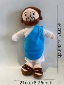 1 pieza Muñeca de peluche Jesús - Adorable y suave - Artículo decorativo de colección árabe adecuado para sofá, sala de estar y decoración del hogar - Multicolor - Ver 5
