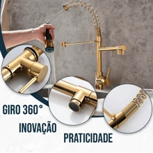 Smart Kitchen Faucets - 金色 - 查看 5