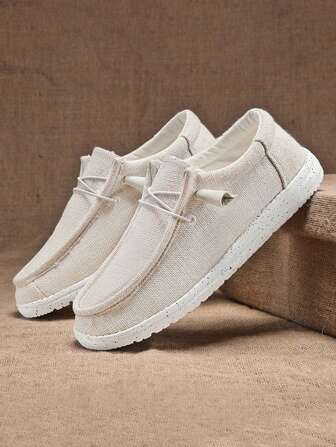 Herren Sportschuhe Slip-On Lässige Business Lässig Atmungsaktive leichte Segeltuch Schuhe für Frühling & Herbst