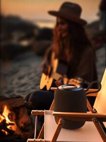 Lenovo SC3306便攜式Hifi無線揚聲器，USB防水戶外高音揚聲器音樂環繞低音簇 - 黑色 - 查看 4