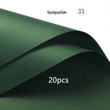 20 Blatt wasserfestes einfarbiges Geschenkpapier, elegante Blumen Shop Verpackungsmaterialien Set für den Valentinstag