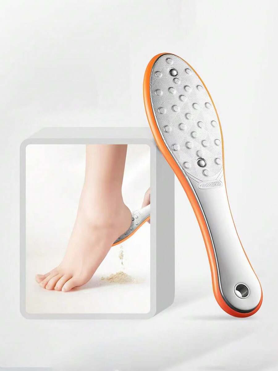 1pc Metal Double-Sided Foot File, Stainless Steel Double-Sided Foot ...