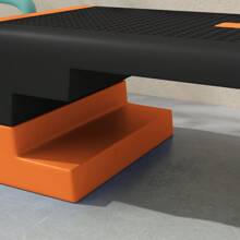 SPORTNOW Aerobic Step Platform, Exercise Stepper For Home Workout, 15cm/20cm/25cm Height Adjustable And Nonslip - Orange - View 7