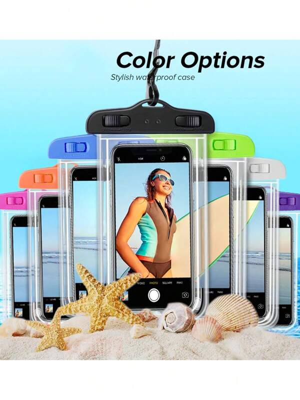 Universal Waterproof Phone Pouch, Waterproof Phone Case Compatible For IPhone 14 13 12 11Pro Max XS Plus S-Amsung Galaxy S22 Cellphone Up To 7.0", 3D Cellphone Dry Bag For Vacation Compatible Phone Models Apple IPhone S-Amsung Galaxy