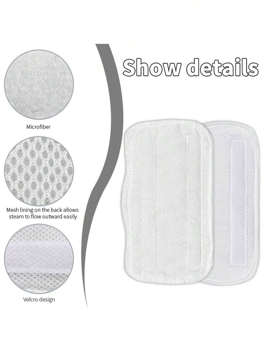 Steam Mop Pad, Washable UltraFine Fiber Cleaning Pads For Steam Mop, Compatible With Shark