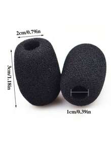 10 piezas de cubierta de esponja para altavoces y micrófonos, cubierta para micrófono y auricular, capa de polvo lavable, esponja pequeña para auriculares