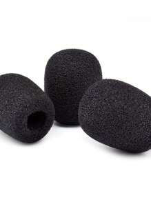 10 piezas de cubierta de esponja para altavoces y micrófonos, cubierta para micrófono y auricular, capa de polvo lavable, esponja pequeña para auriculares