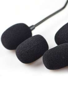 10 piezas de cubierta de esponja para altavoces y micrófonos, cubierta para micrófono y auricular, capa de polvo lavable, esponja pequeña para auriculares