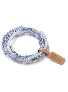 4 Cái/bộ Hạt Pha Lê Vòng Tay Dành Cho Nữ Trong Suốt Nhiều Màu Sắc Pha Lê Thủy Tinh 3X4 Mm Hạt Căng Vòng Tay Đồ Trang Sức - Nhiều màu - Xem 13