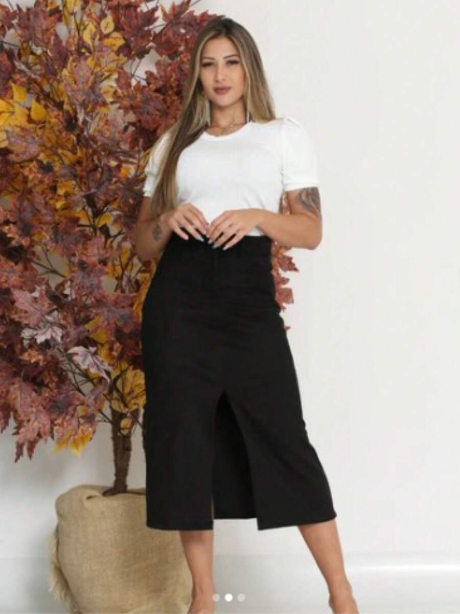 Women Skirts - màu đen - Xem 1