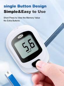 Cofoe Ensemble de moniteur de glucose sanguin Cofoe avec écran LCD, conception compacte, fiable - 50 bandelettes de test et 50 lancettes incluses- glucomètre numérique avec ensemble complet portable