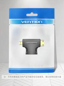 Vention 2合1 迷你hdmi轉微 Hdmi轉換器,迷你hdmi公轉微hdmi母轉換器,支援3d/4k 1080p,適用於筆記型電腦、監視器和投影機 - 黑色 - 查看 9