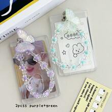 1入組透明辦公卡套 - 無色 - 查看 14