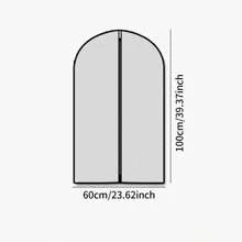 1/5 piezas Funda protectora transparente para prendas, Bolsa con cremallera reforzada para traje, Protector transparente e impermeable para ropa