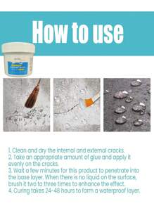 Transparent Waterproof Coating For Bathroom Tile Repair, Waterproof Sealer For Tile Gaps And Cracks - White - View 6